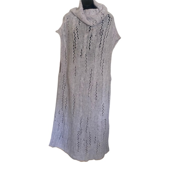 Free People M/L Sugar Cloud Wool Alpaca Blend Knit Pirouette Tunic Sweater - Picture 5 of 16